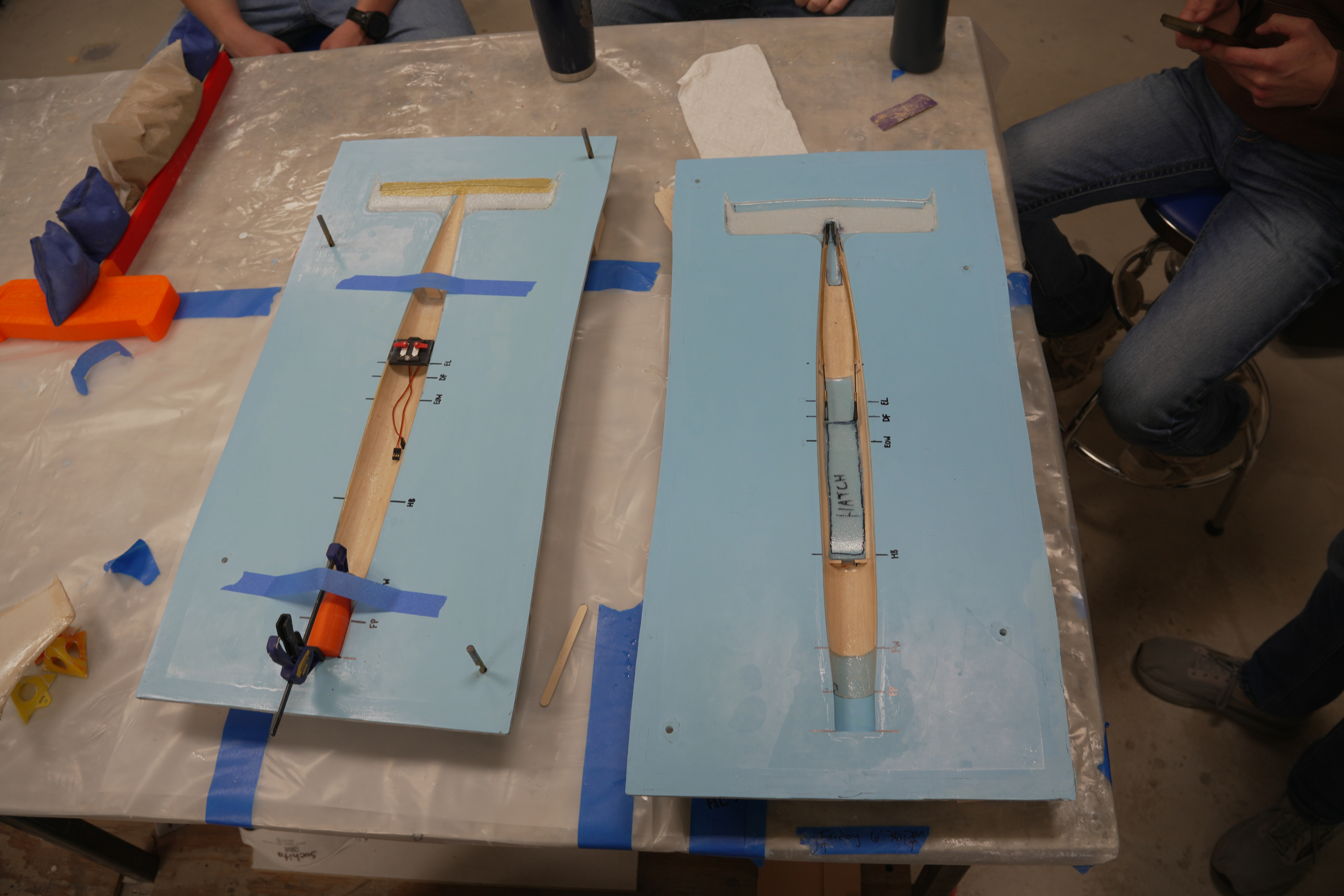 Fuselage mold with bulkheads